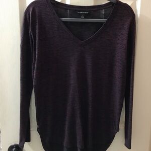 Rock Republic Purple V-Neck burnout top
